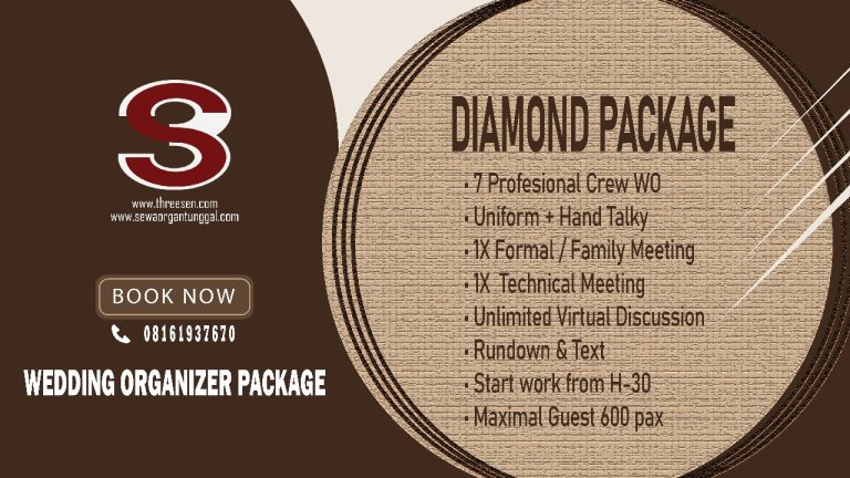 DIAMOND PACKAGE — Wedding Organizer Eksklusif untuk Pernikahan Megah & Prestisius