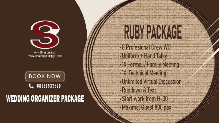 RUBY PACKAGE — Wedding Organizer Premium untuk Acara Besar 800 Pax