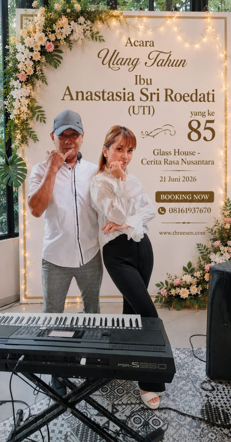 Momen Penuh Kehangatan Ulang Tahun ke-85 Ibu Saraswati Bersama Jasa Sewa Organ Tunggal Jakarta dari Three S Entertainment