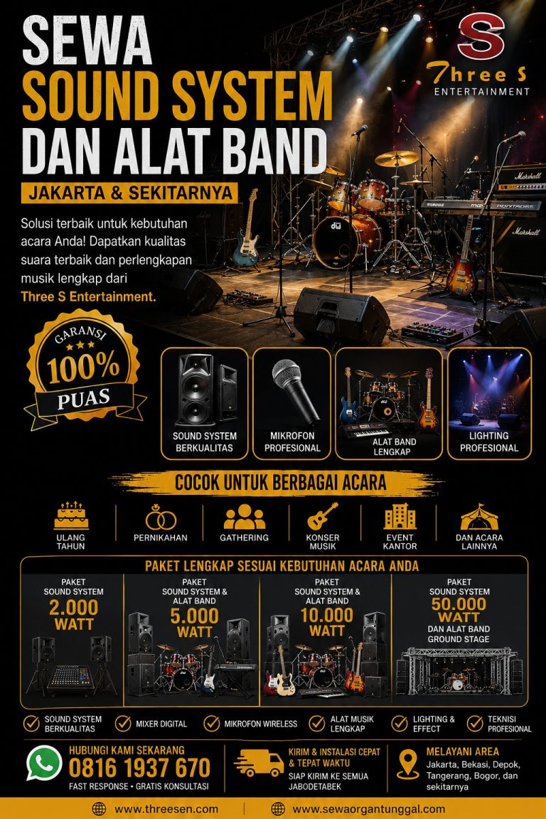 Sewa Sound System Jakarta Terbaik | Rental Sound System, Alat Band, Lighting & Ground Stage Profesional
